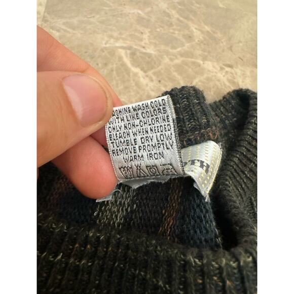 VINTAGE LOUIS ROTH COOGI STYLE WEAVE SWEATER BROWN MULTO MENS Large EXCELLENT - Picture 5 of 10